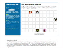 Tablet Screenshot of goodlucktrips.com
